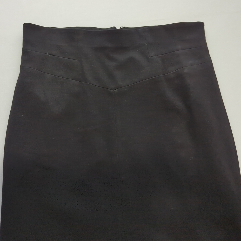 Ann Taylor Black Classic Stretch Knit Pencil Skirt Unlined Size 4 - Picture 4 of 7